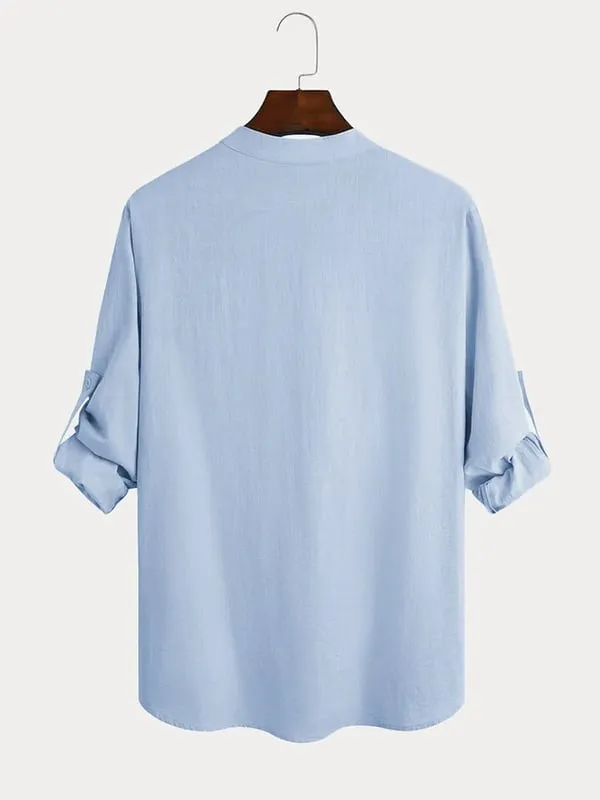 🔥 49% OFF🔥Men's linen casual long-sleeved shirt