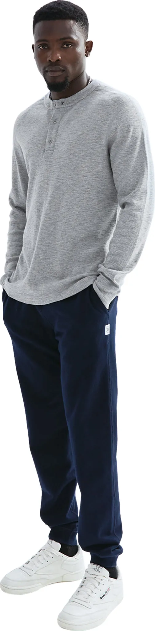 1X1 Slub Knit Henley - Men's|-|Chandail tricoté 1x1 Slub Henley - Homme