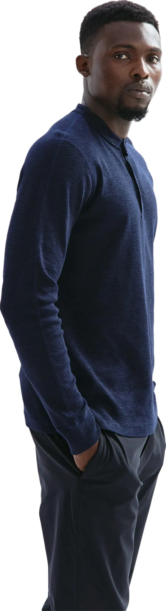 1X1 Slub Knit Henley - Men's|-|Chandail tricoté 1x1 Slub Henley - Homme