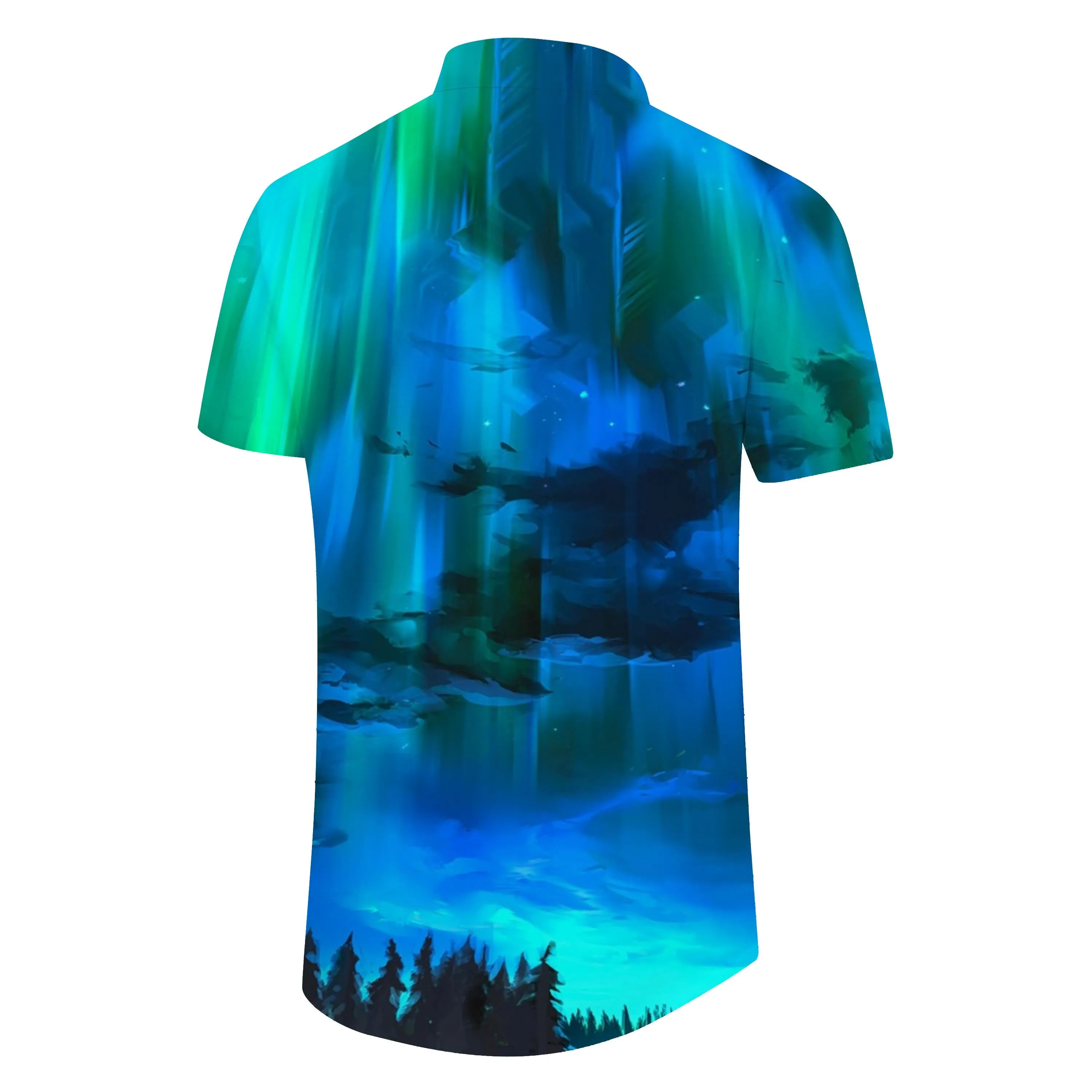 Abstract fun animal dolphin men's casual shirt short sleeve regular shirt tops fashion camping beach