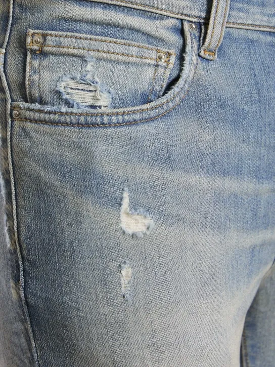 Amiri   15cm Stack cotton denim jeans 