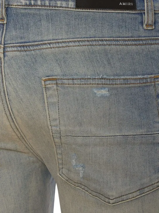 Amiri   15cm Stack cotton denim jeans 