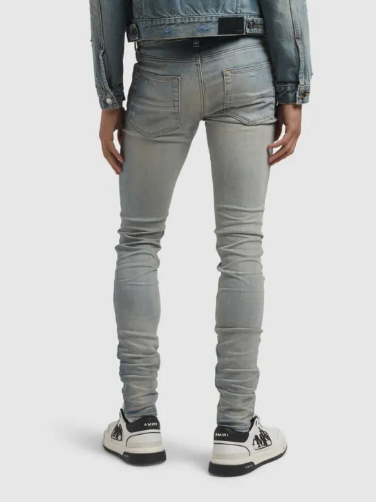 Amiri   15cm Stack cotton denim jeans 