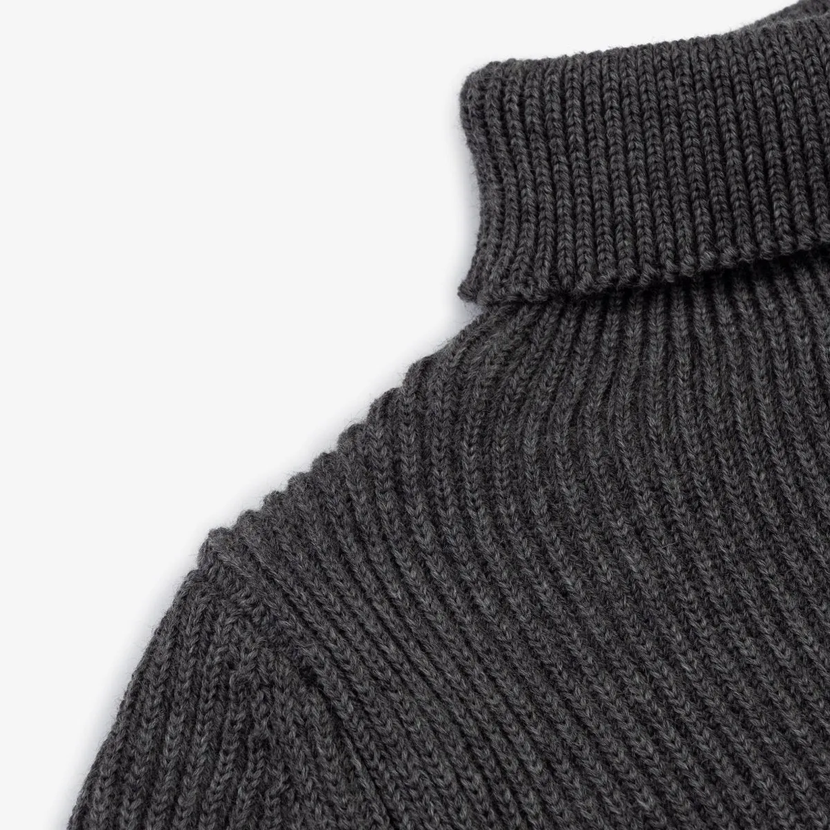 Andersen-Andersen Navy Turtleneck Grey