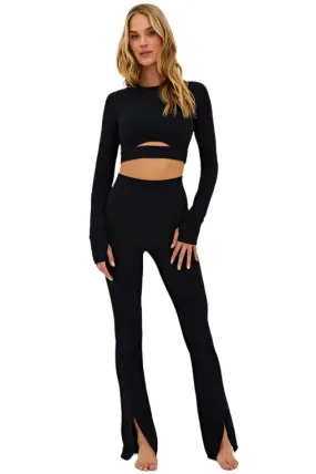 Beach Riot Alani pant Black Waffle