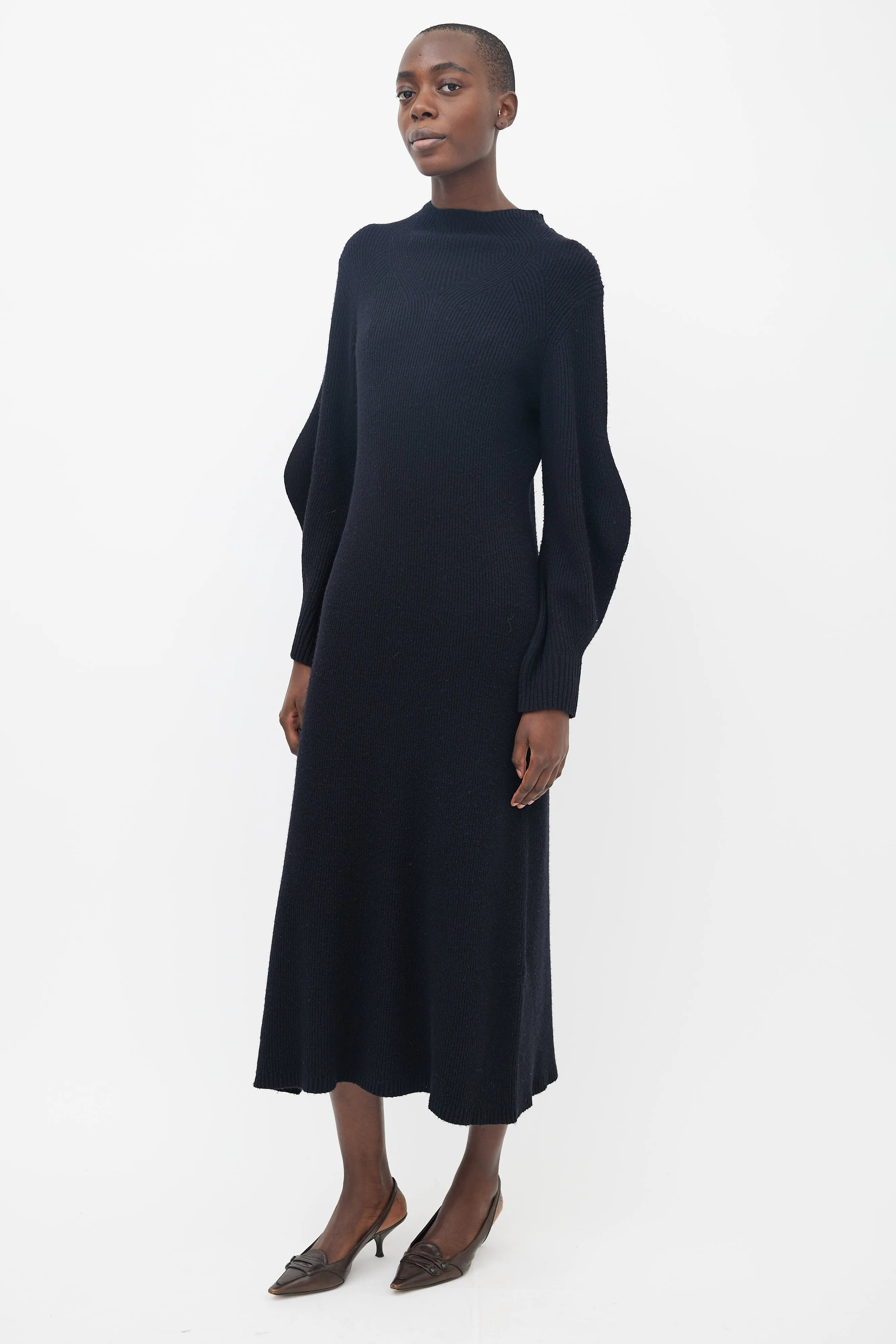 Black Tesoro Knit  Dress