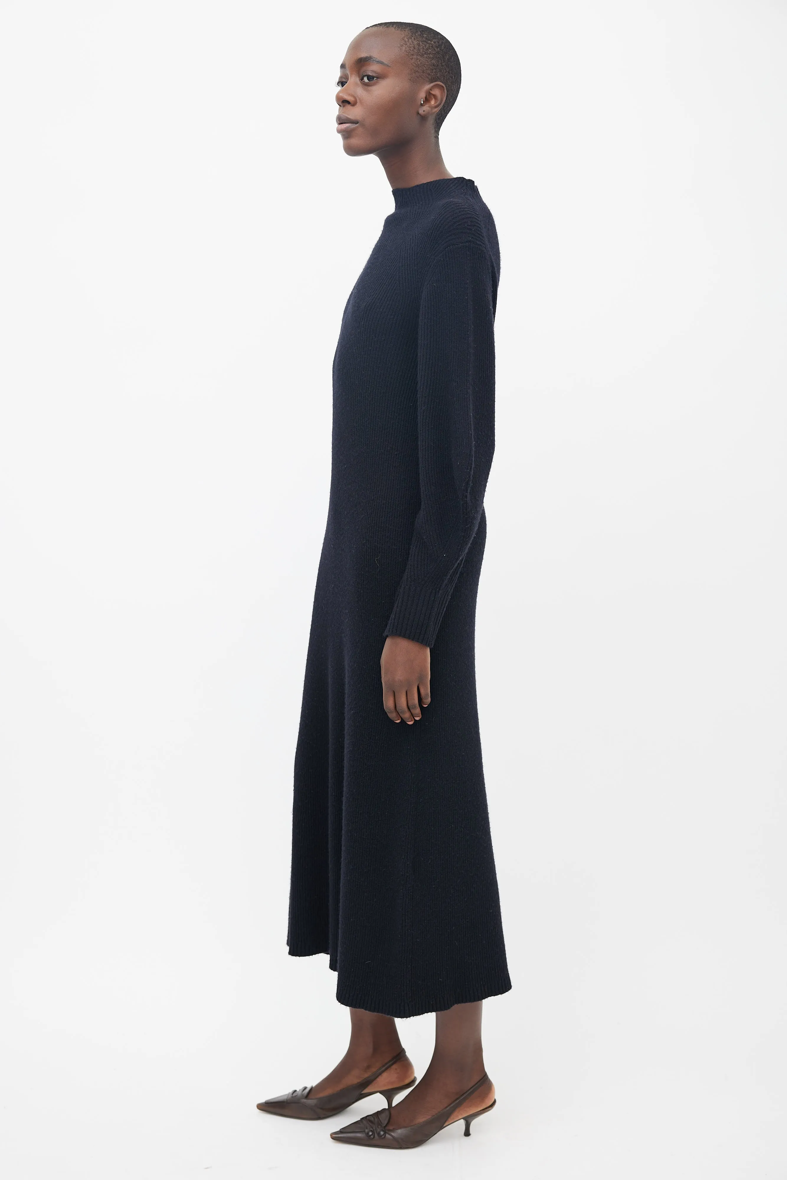 Black Tesoro Knit  Dress