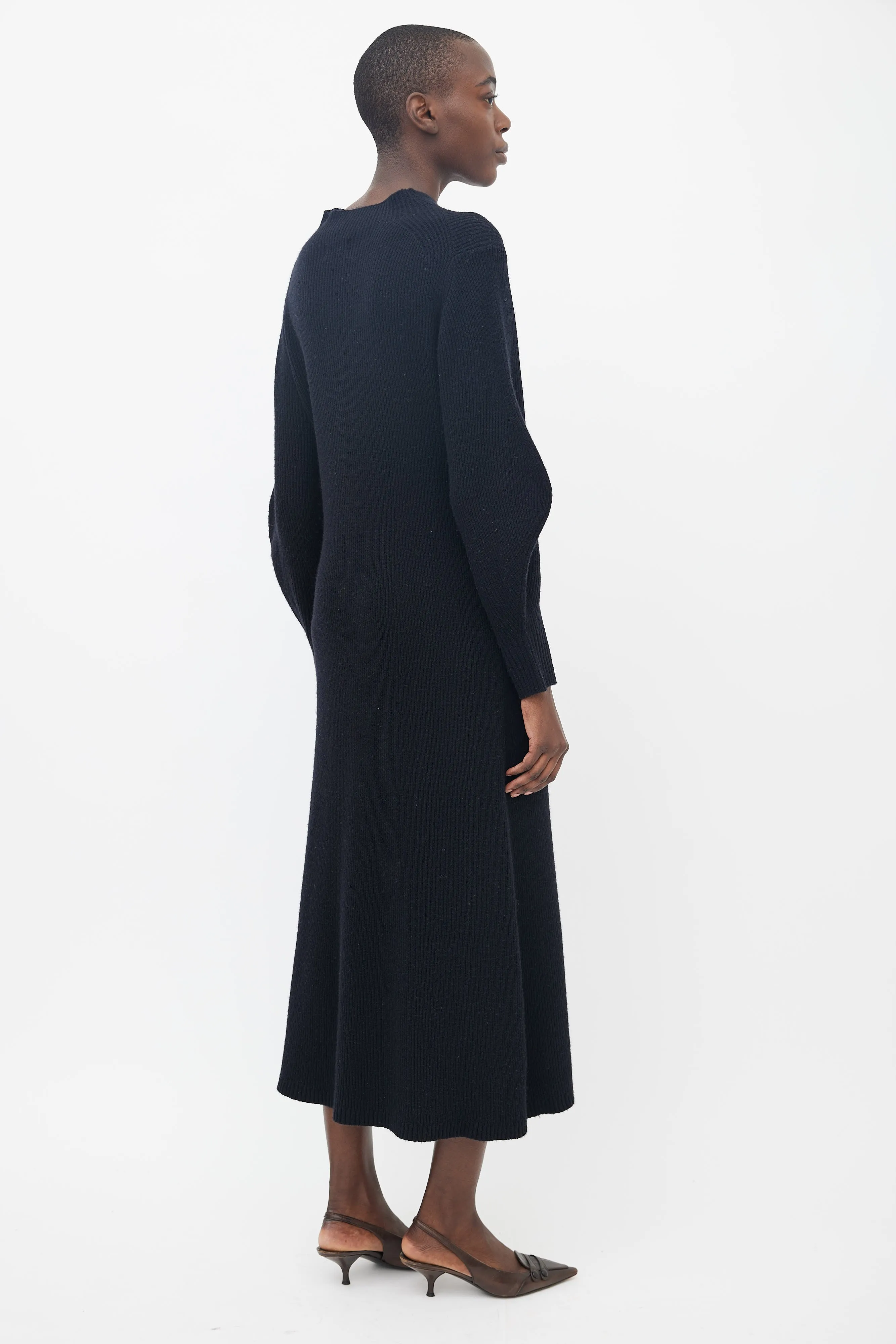 Black Tesoro Knit  Dress