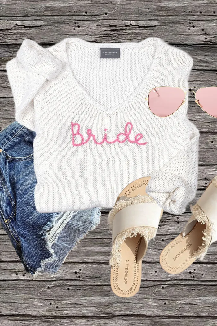 Bride V Cotton Sweater