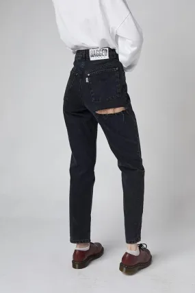 BUTT CUT DENIM - CHARCOAL