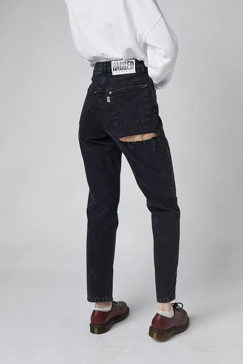 BUTT CUT DENIM - CHARCOAL