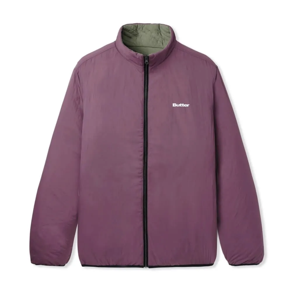Butter Goods Quilted Reversible Jacket Army Berry