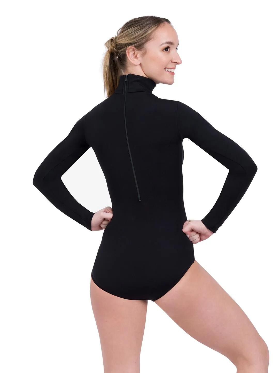 CAPEZIO TB41 TURTLENECK LONG SLEEVE LEOTARD