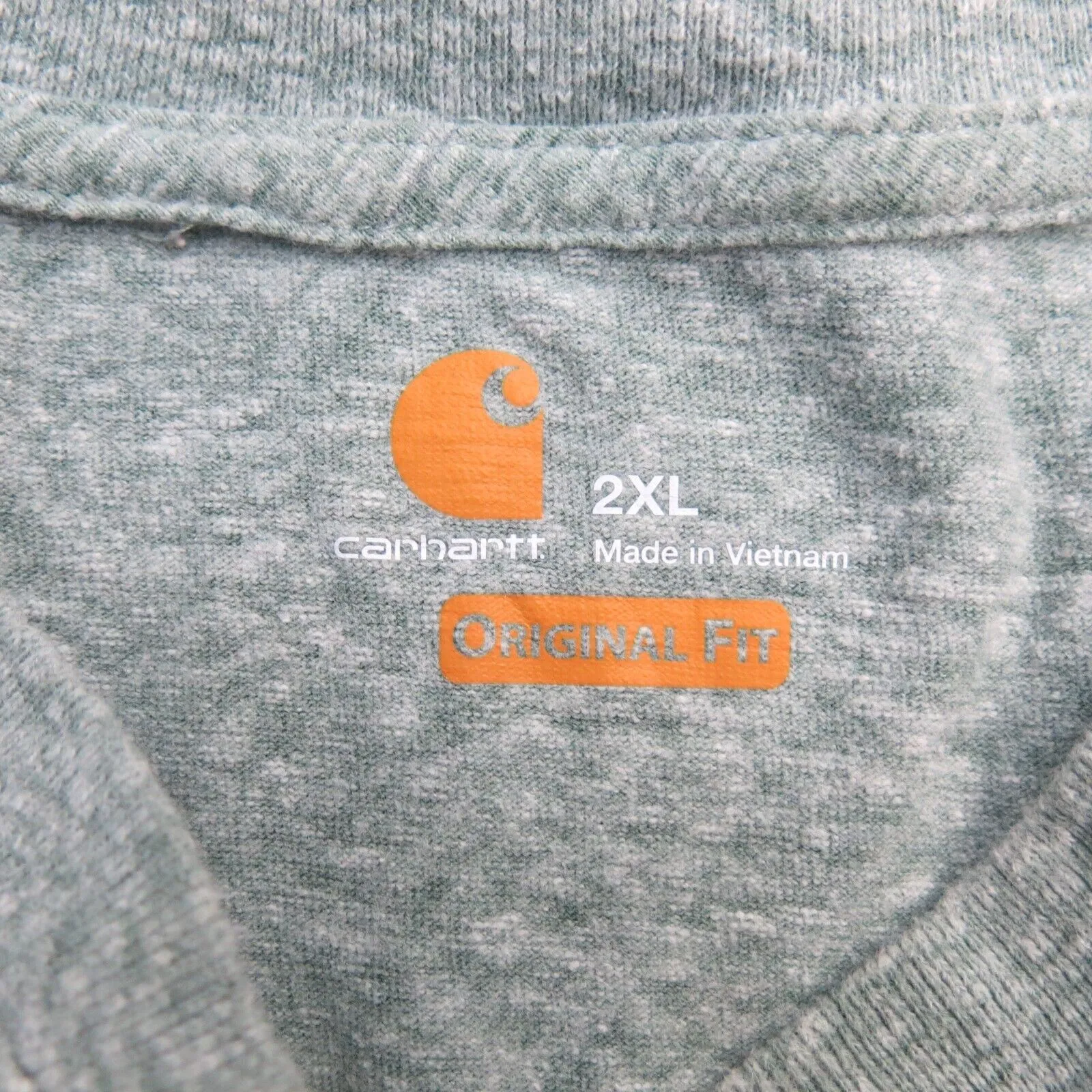 Carhartt Shirt Mens 2XL Gray Henley Original Fit Lightweight Outdoors Pocket