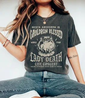 Comfort Colors Nesta Cauldron Blessed Tee/ ACOTAR Fan Gear