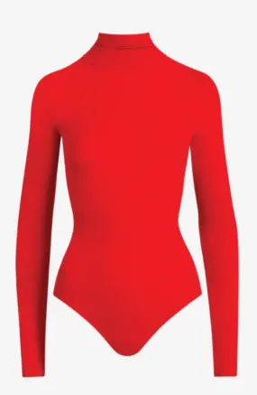 Commando Ballet Turtleneck Bodysuit | Scarlet