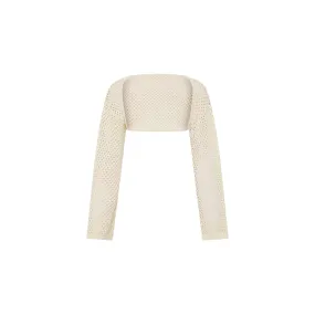 Crochet Bolero Top - Sand Sparkle