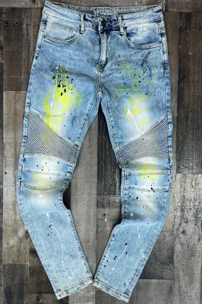 Crysp Denim- painted Jeans