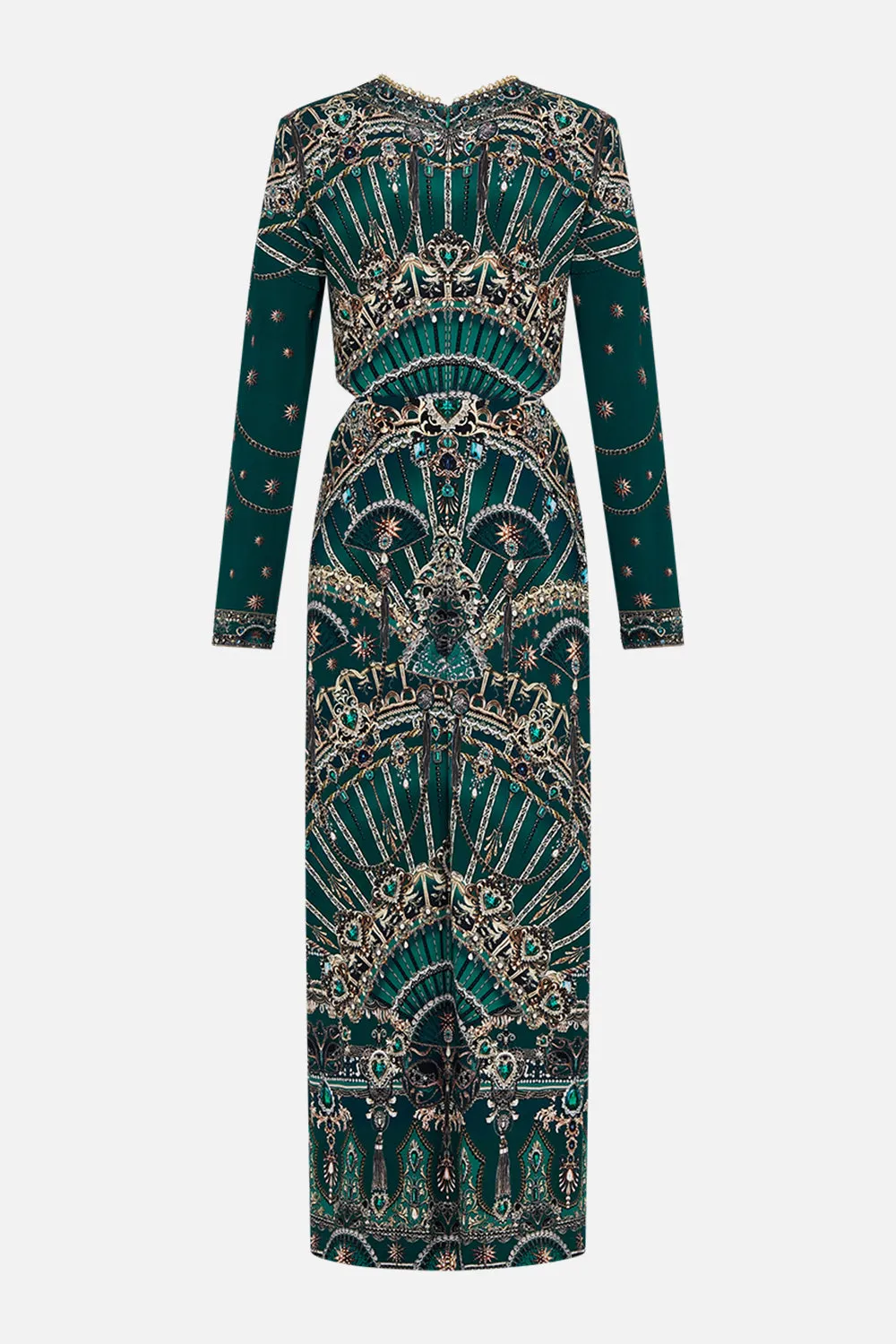 CUT OUT JERSEY DRESS WITH HARDWARE A VENICE VEIL