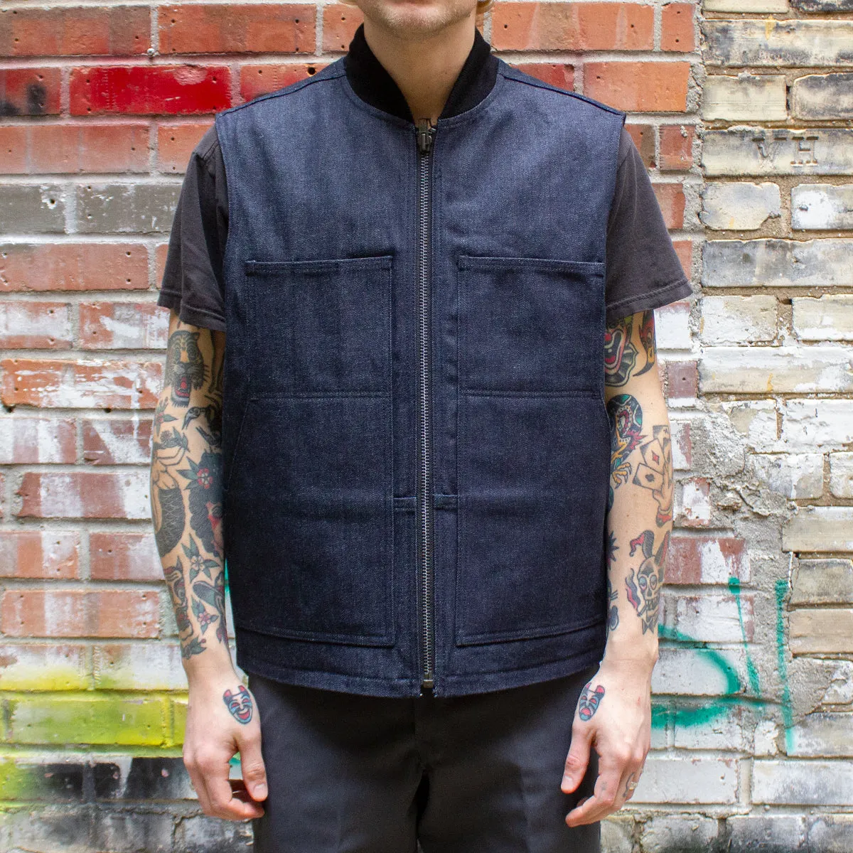 Denim Insulated Work Vest