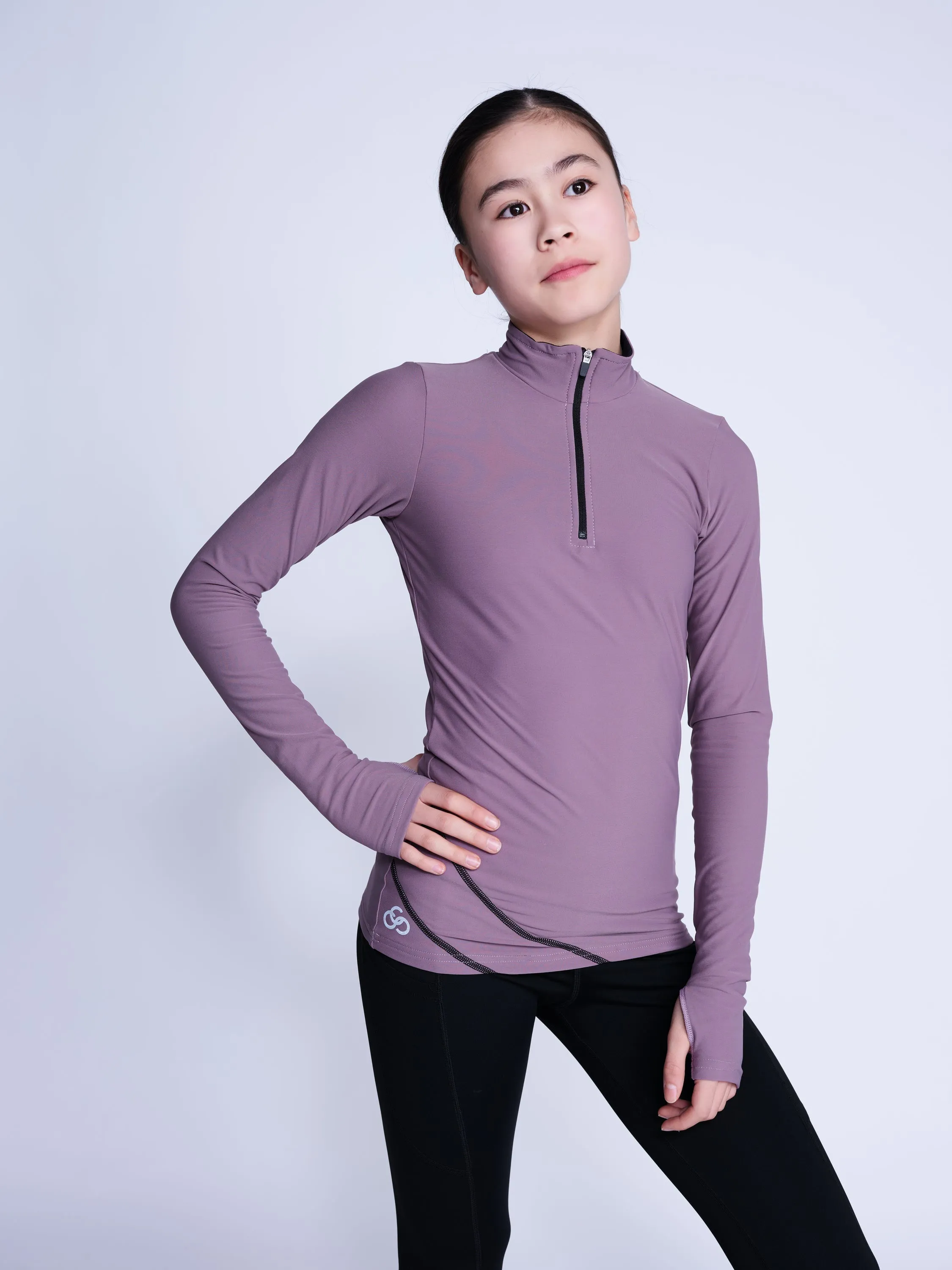 Desire Half-Zip Top in Mink