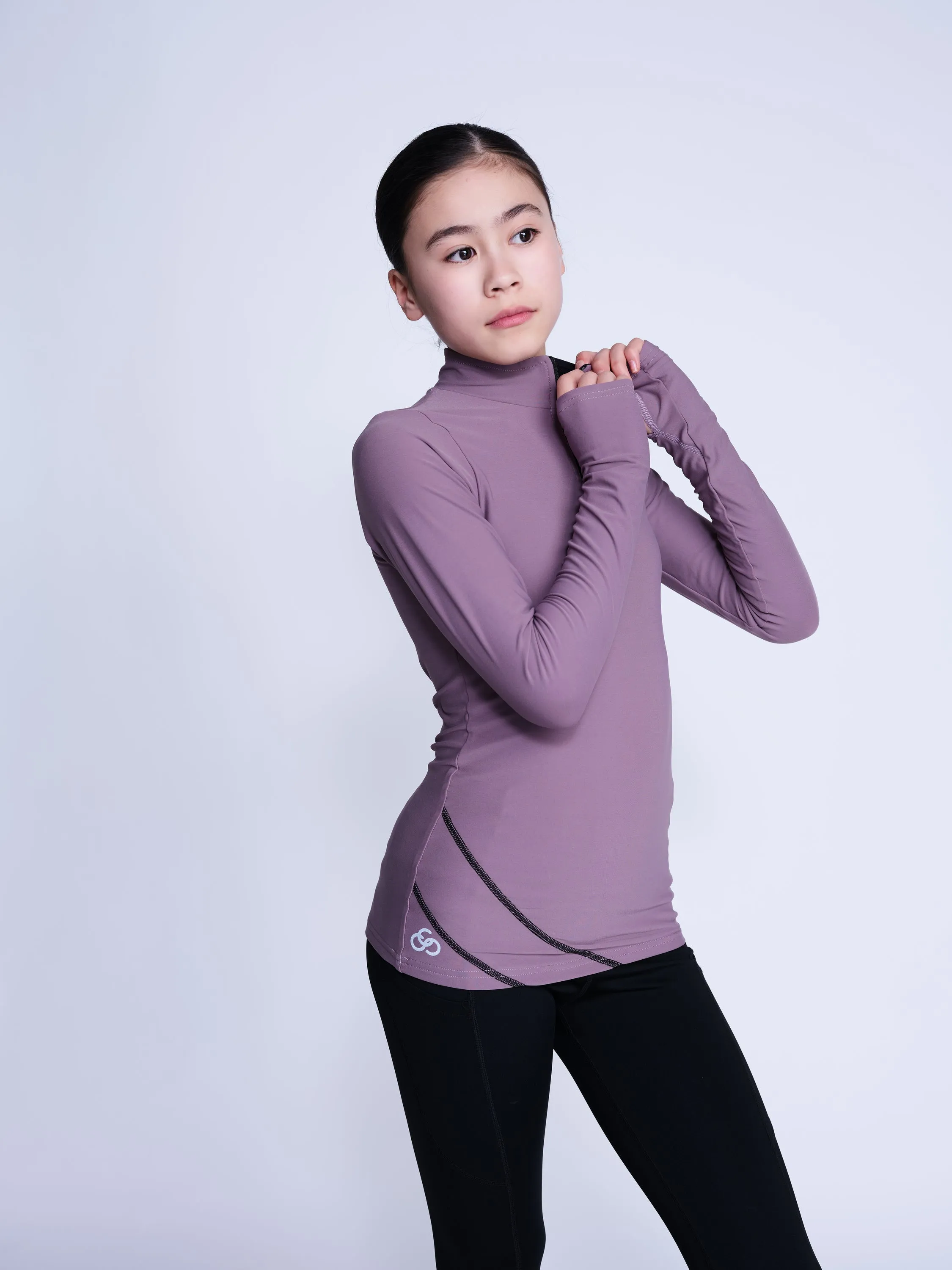 Desire Half-Zip Top in Mink