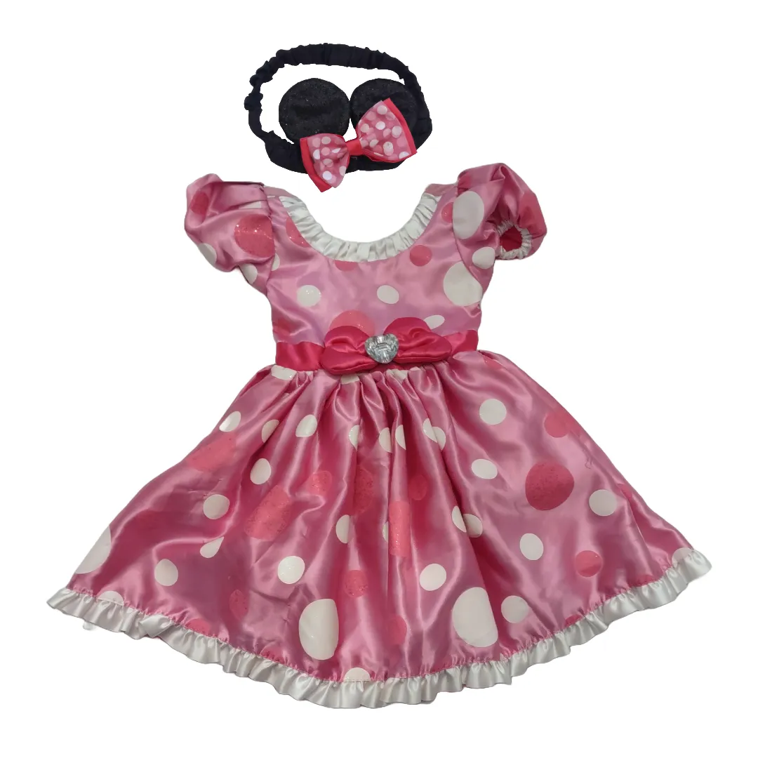Disney Minnie Mouse Toddler Size 3 Pink Dress Costume