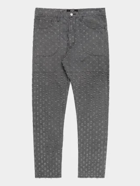 Distressed Point Jeans