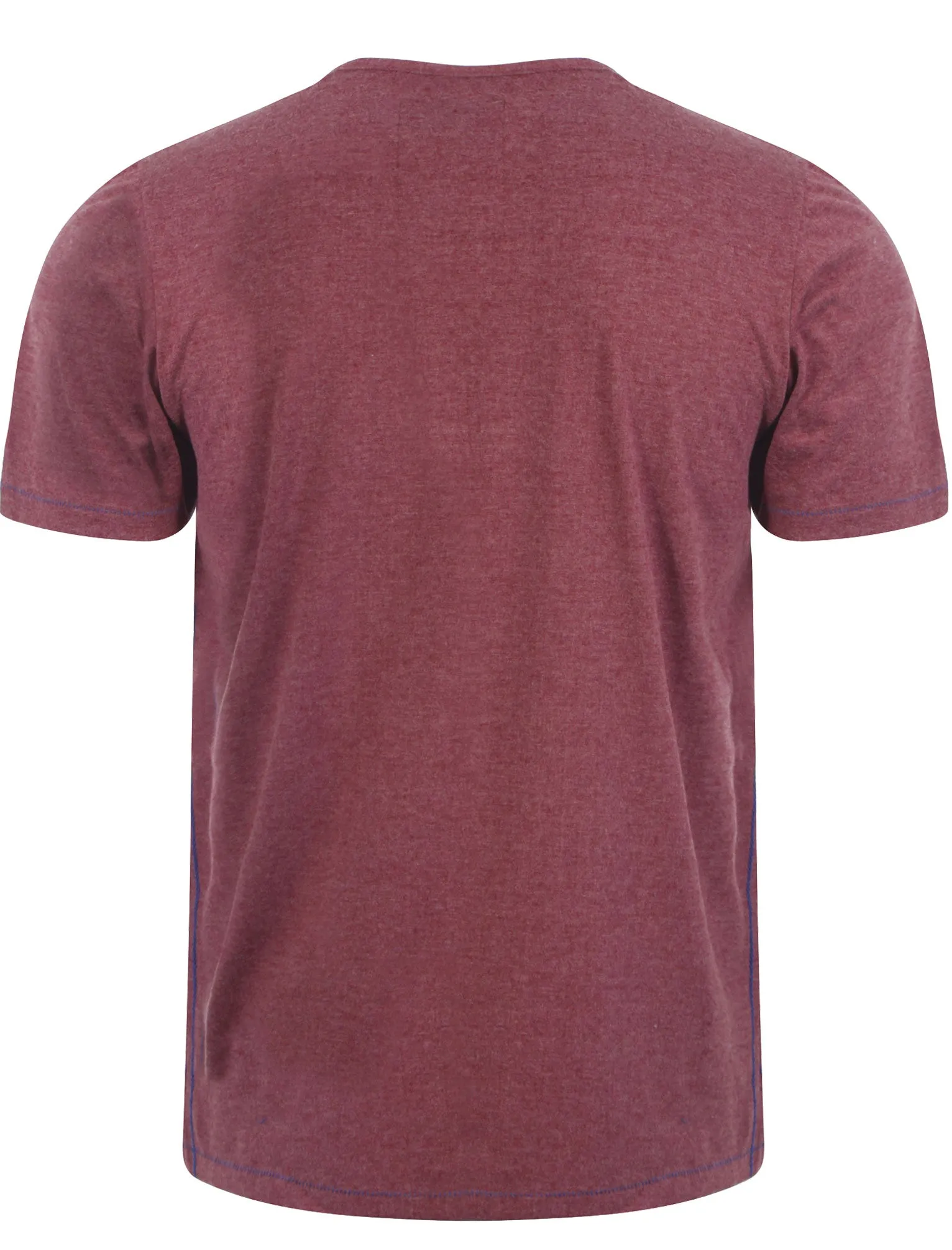 Essential Henley T-Shirt in Bordeaux Marl - Tokyo Laundry