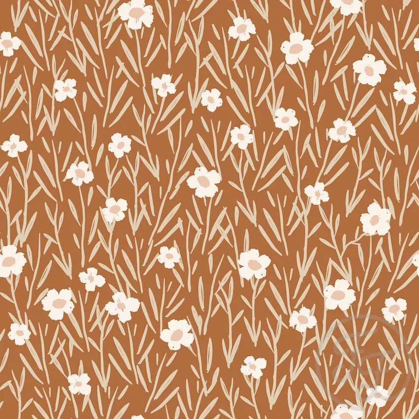 Frosty Flowers Brown