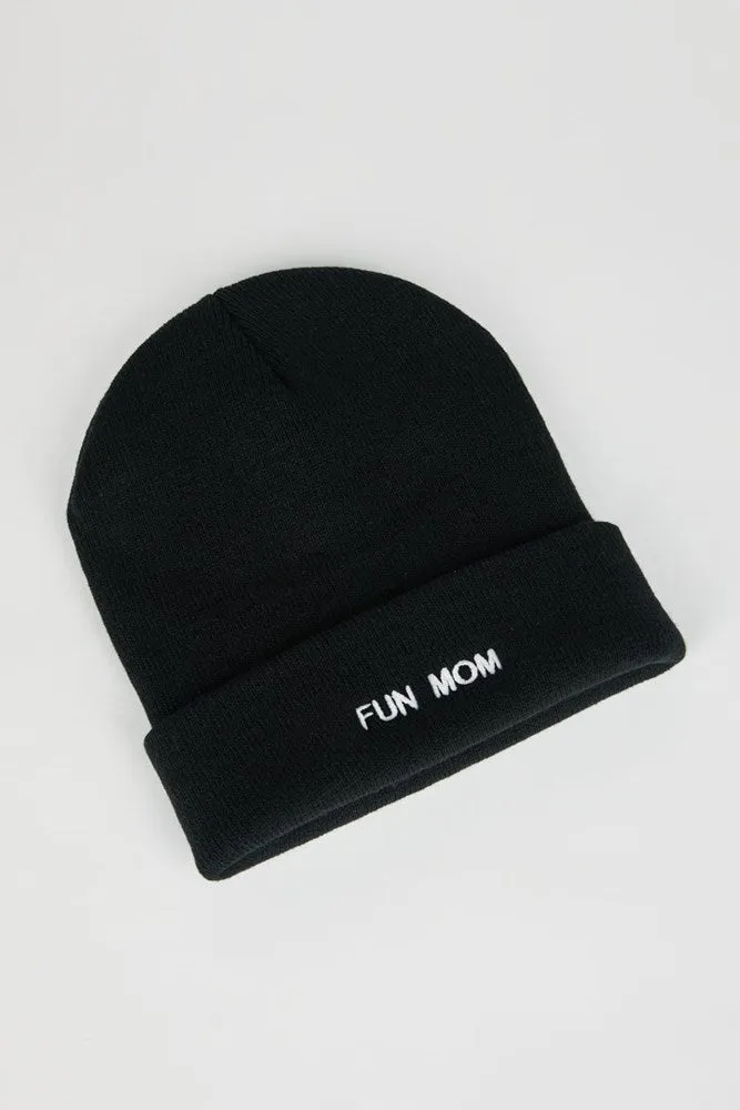 FUN MOM KNIT BEANIE