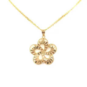 Gold Flower Pendant