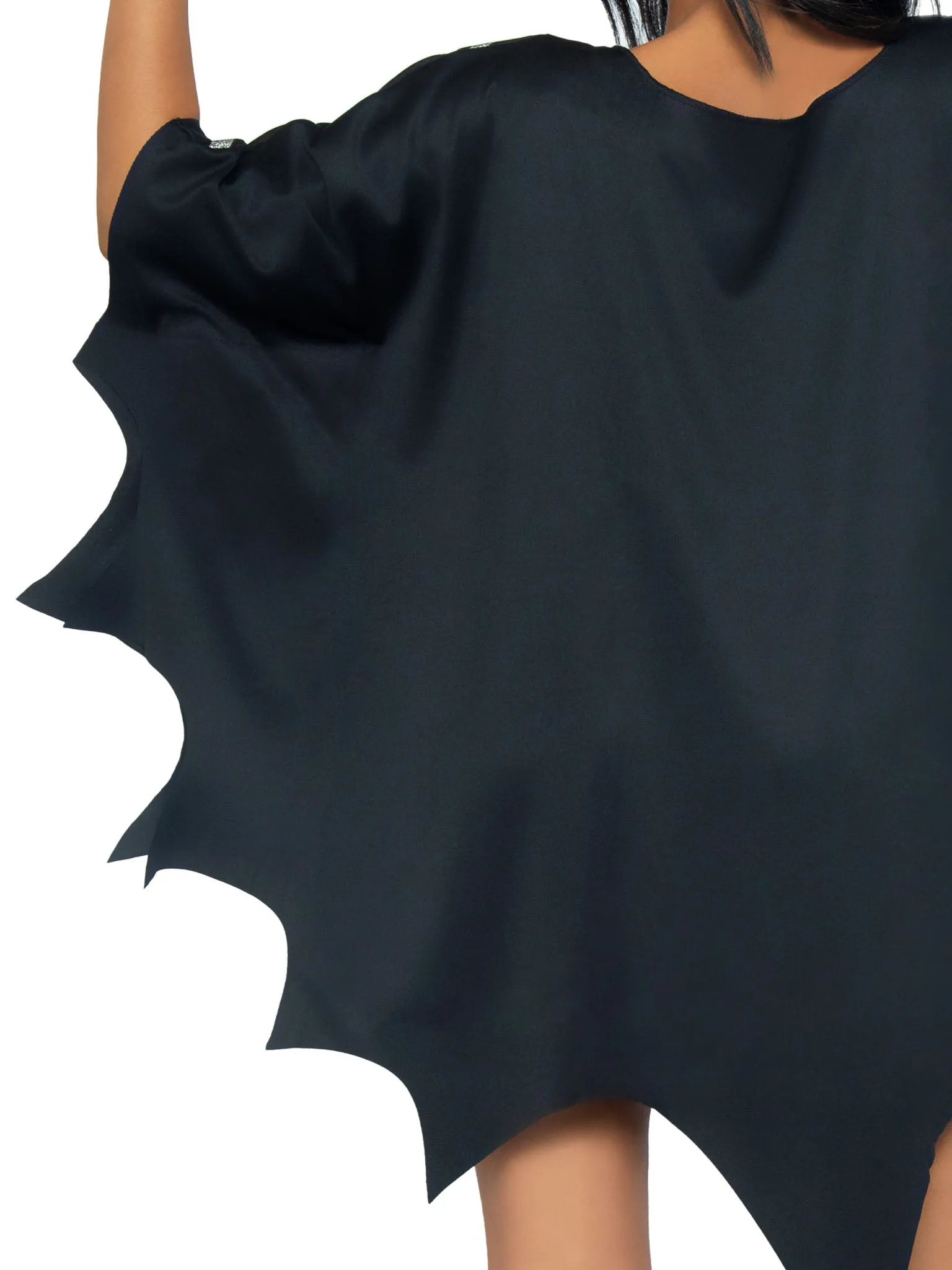 Gothic Glitter Spider Web Costume Poncho