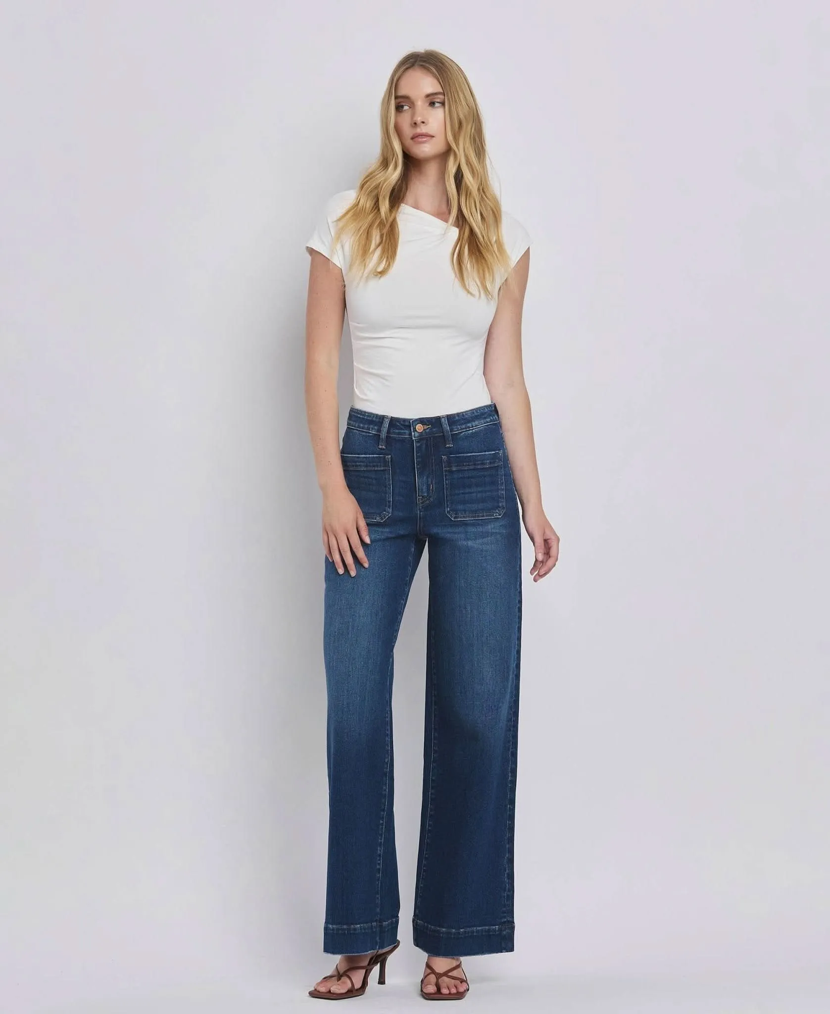 High Rise Wide Trouser Jeans