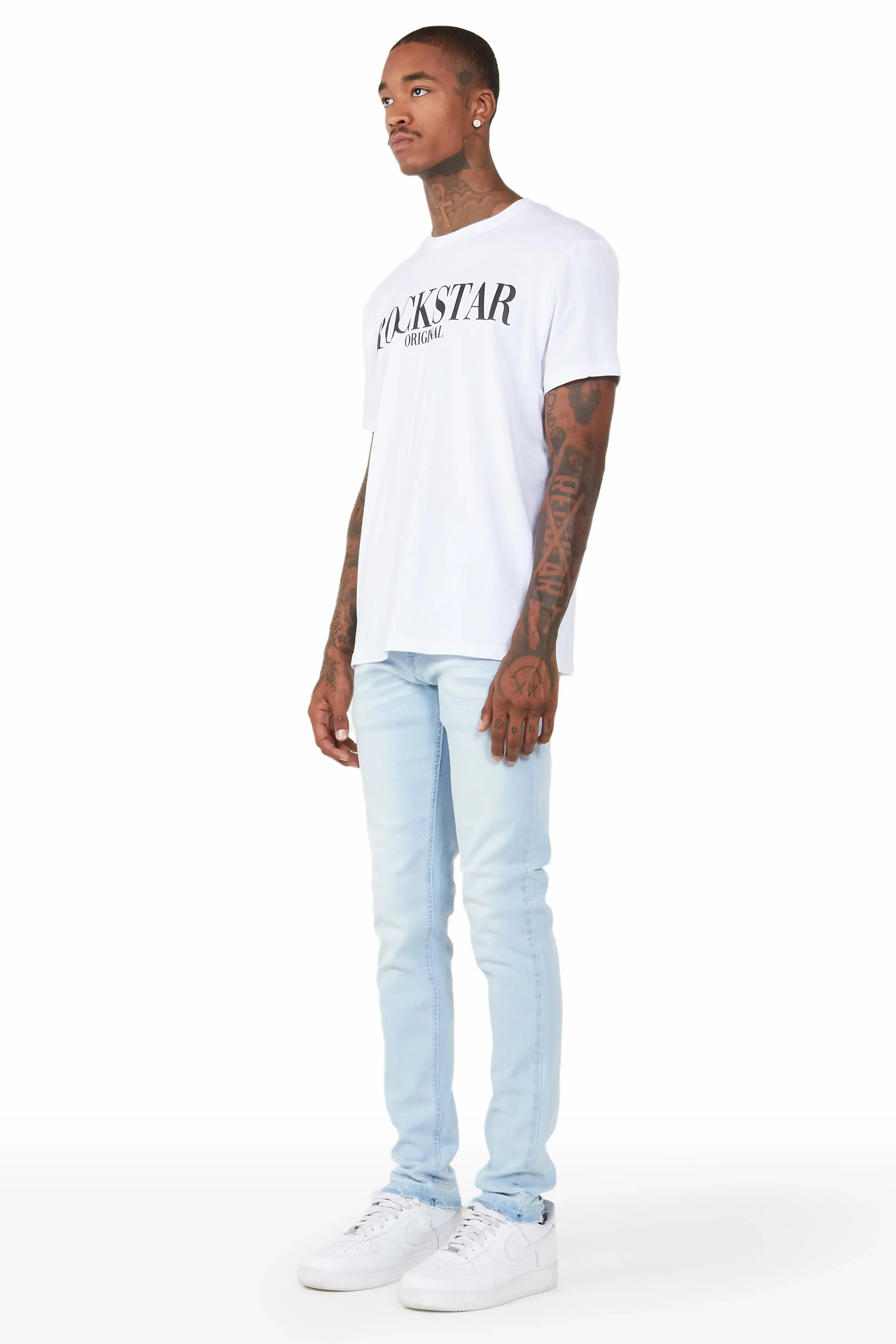 Jaecee Snow Ice Denim Jean