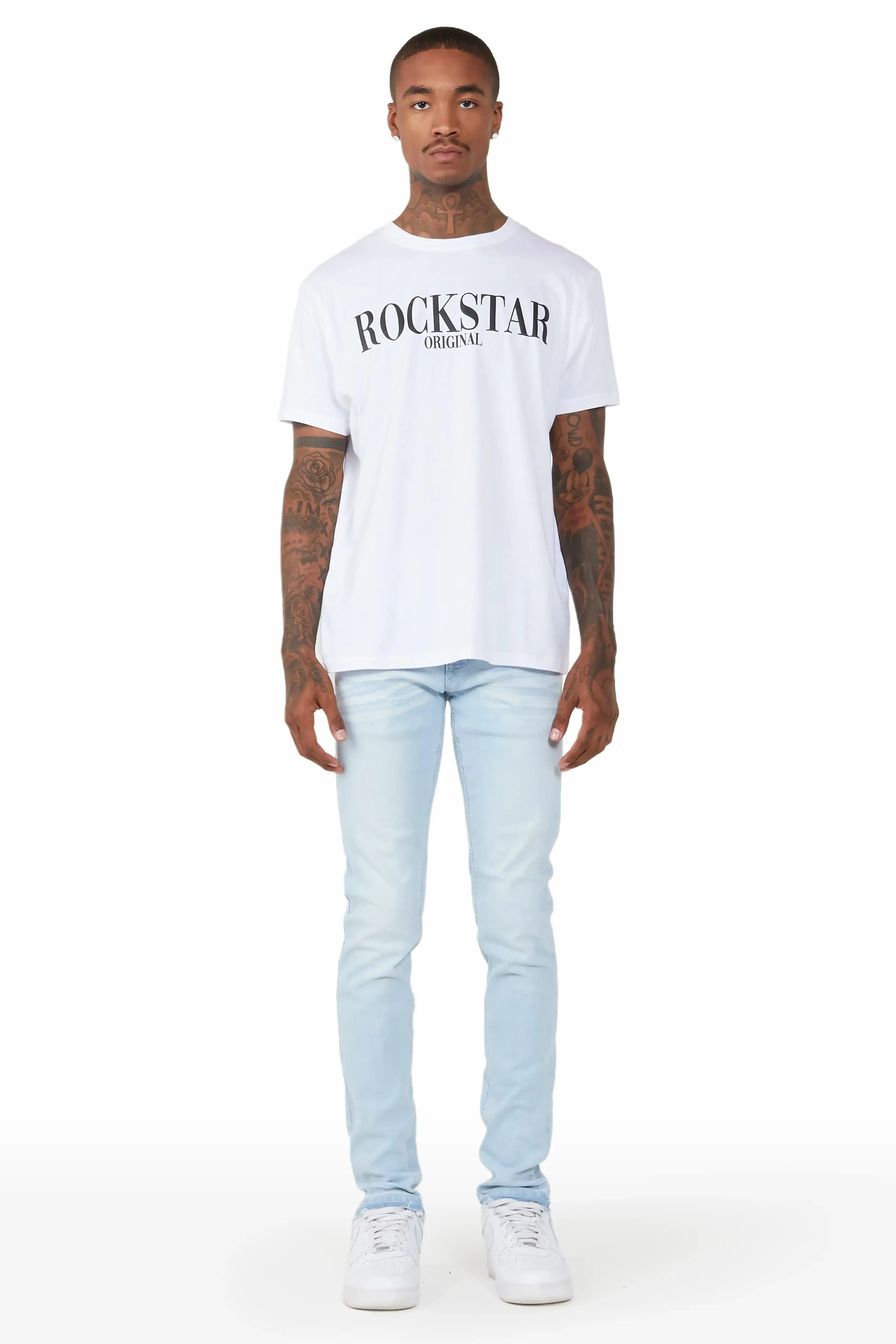 Jaecee Snow Ice Denim Jean