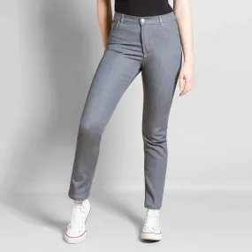 Jeans Julie confort gris taille haute coupe slim