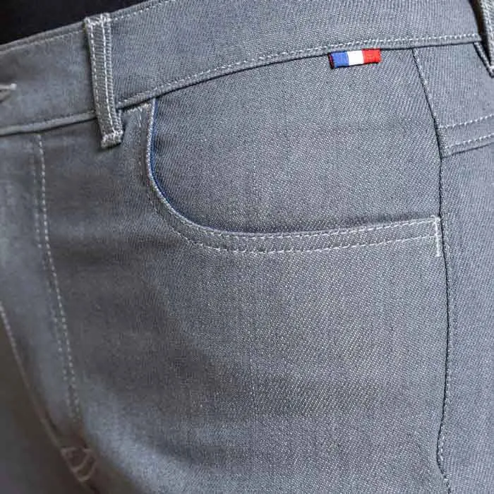 Jeans Julie confort gris taille haute coupe slim