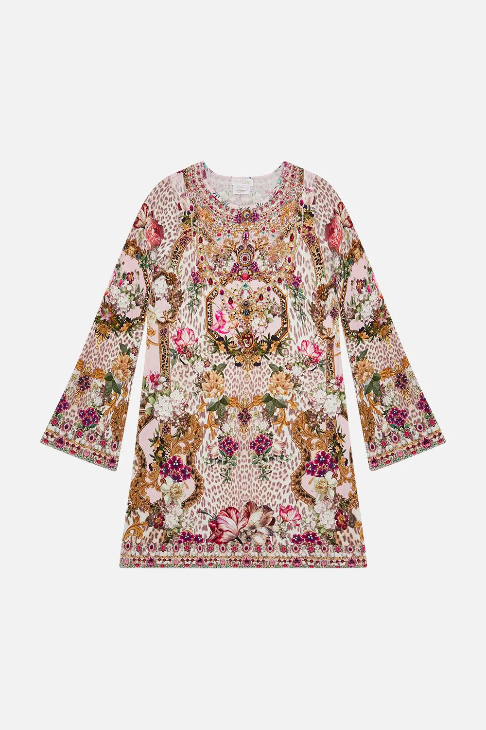 KIDS FLARE SLEEVE JERSEY DRESS 12-14 BAMBINO BLISS