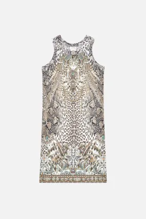 KIDS JERSEY TANK DRESS 12-14 LOOKING GLASS HOUSES