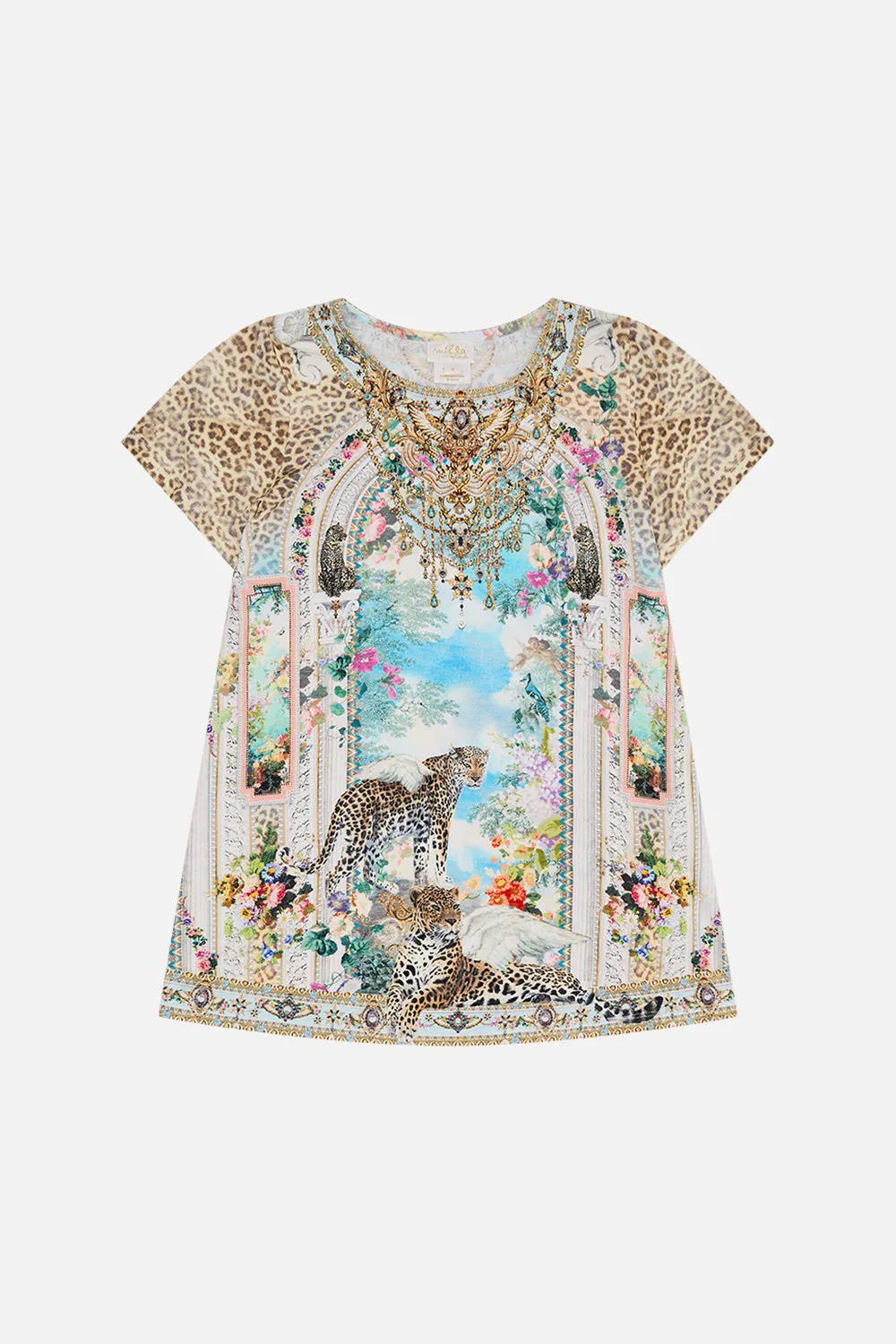 KIDS T-SHIRT DRESS WITH FLARE HEM 4-10 WE ALWAYS HAVE ALEXANDRIA
