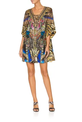 LACE UP KAFTAN WITH ROUND HEM STRONGER TOGETHER