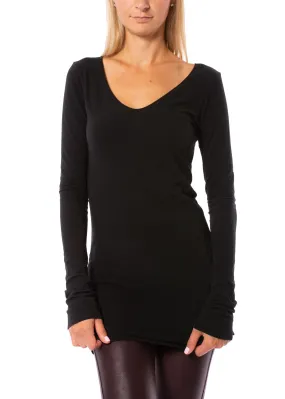 Long Skinny Sexy Tee (Style SL-36, Black) by Hard Tail Forever