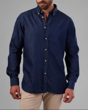 LONG SLEEVE DENIM SHIRT - DARK JEANS