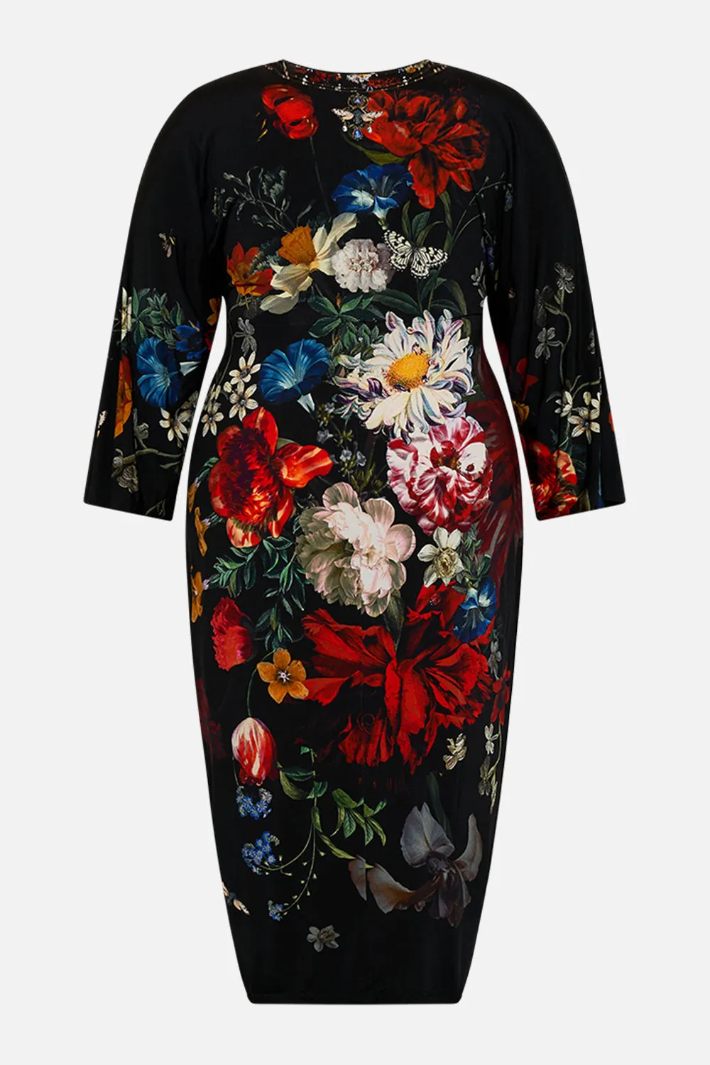 LONG SPLIT FRONT TWIST DRESS A STILL LIFE