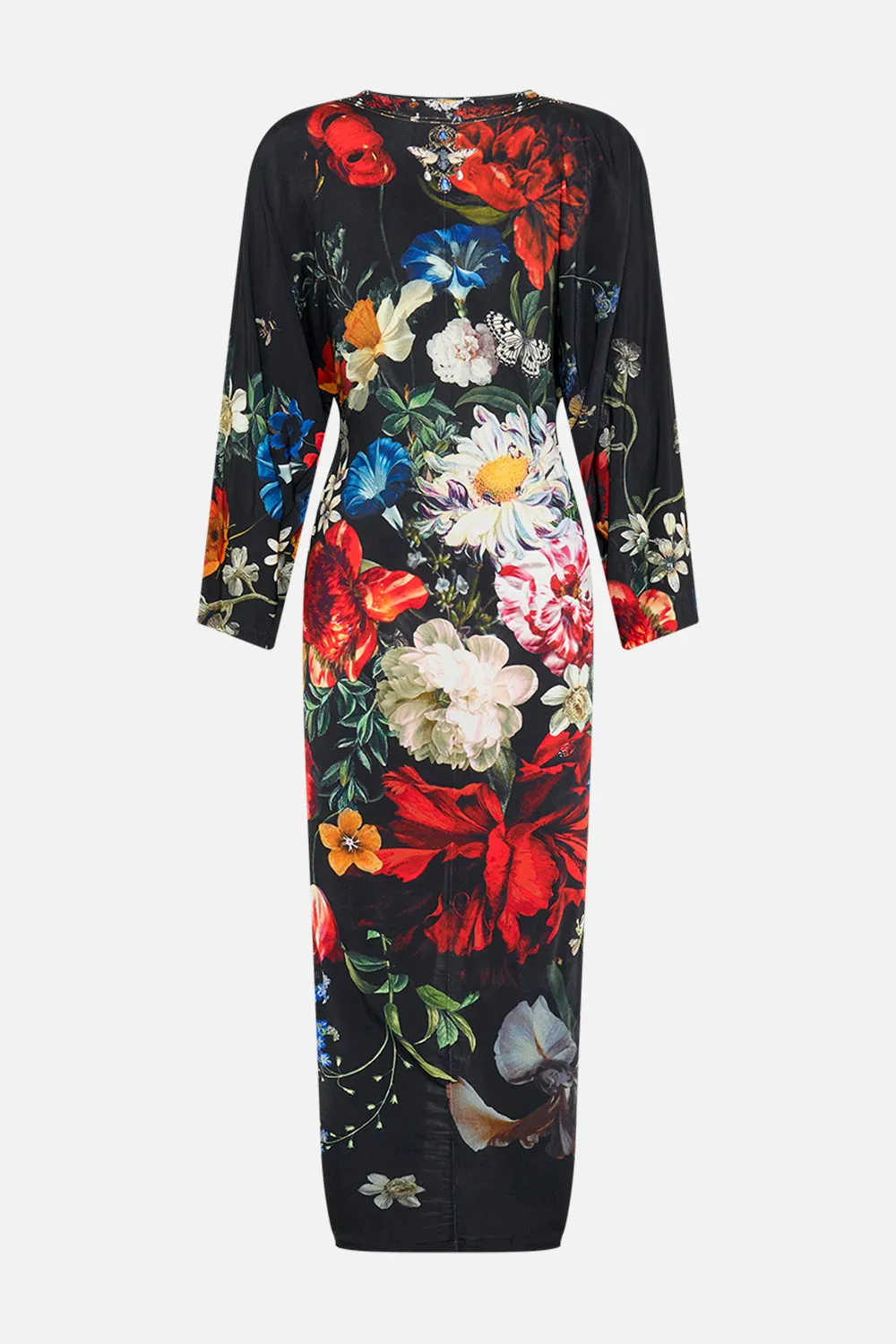LONG SPLIT FRONT TWIST DRESS A STILL LIFE