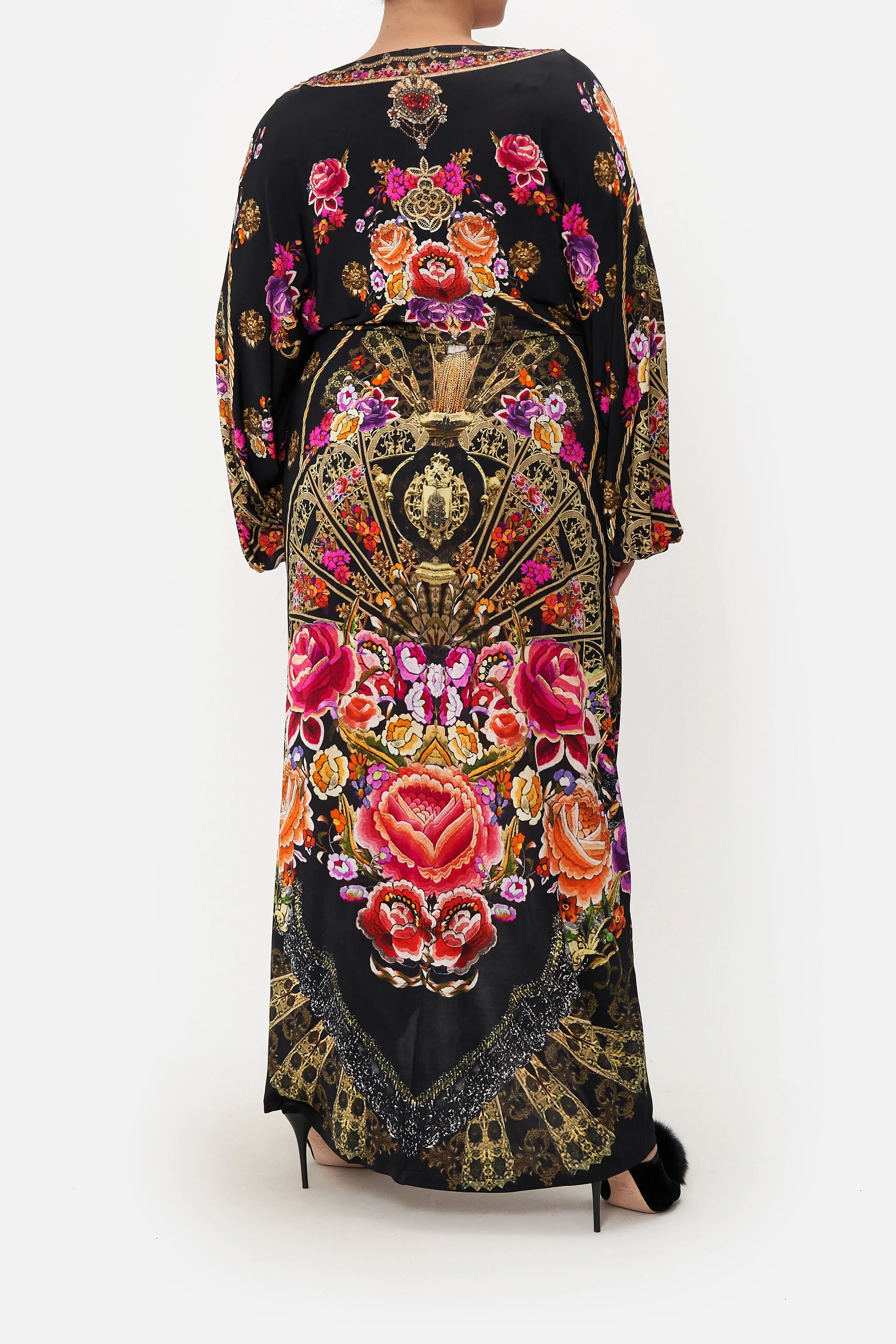 LONG SPLIT FRONT TWIST DRESS DANCE WITH DUENDE