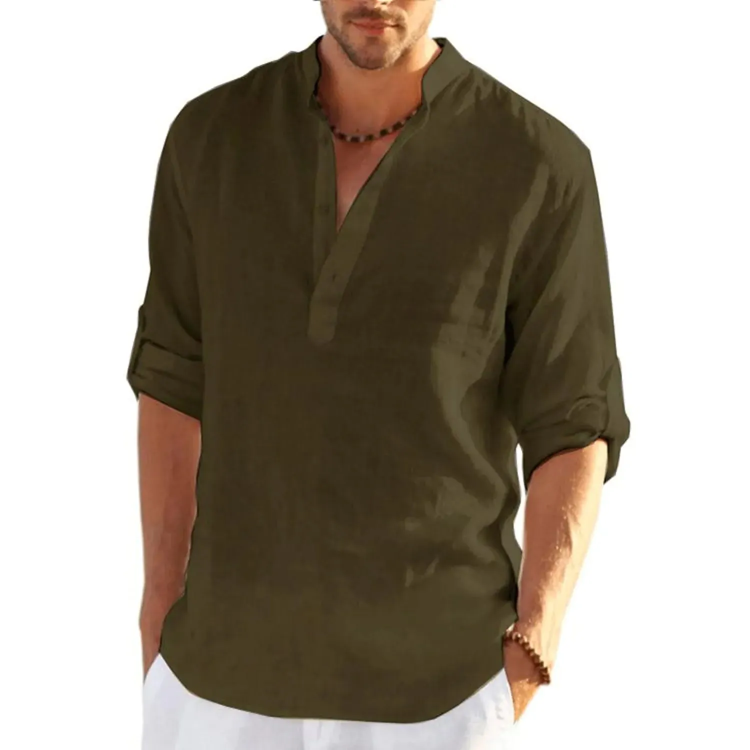 Men's Breathable Quick Dry Button Down Shirt T-Shirt Top