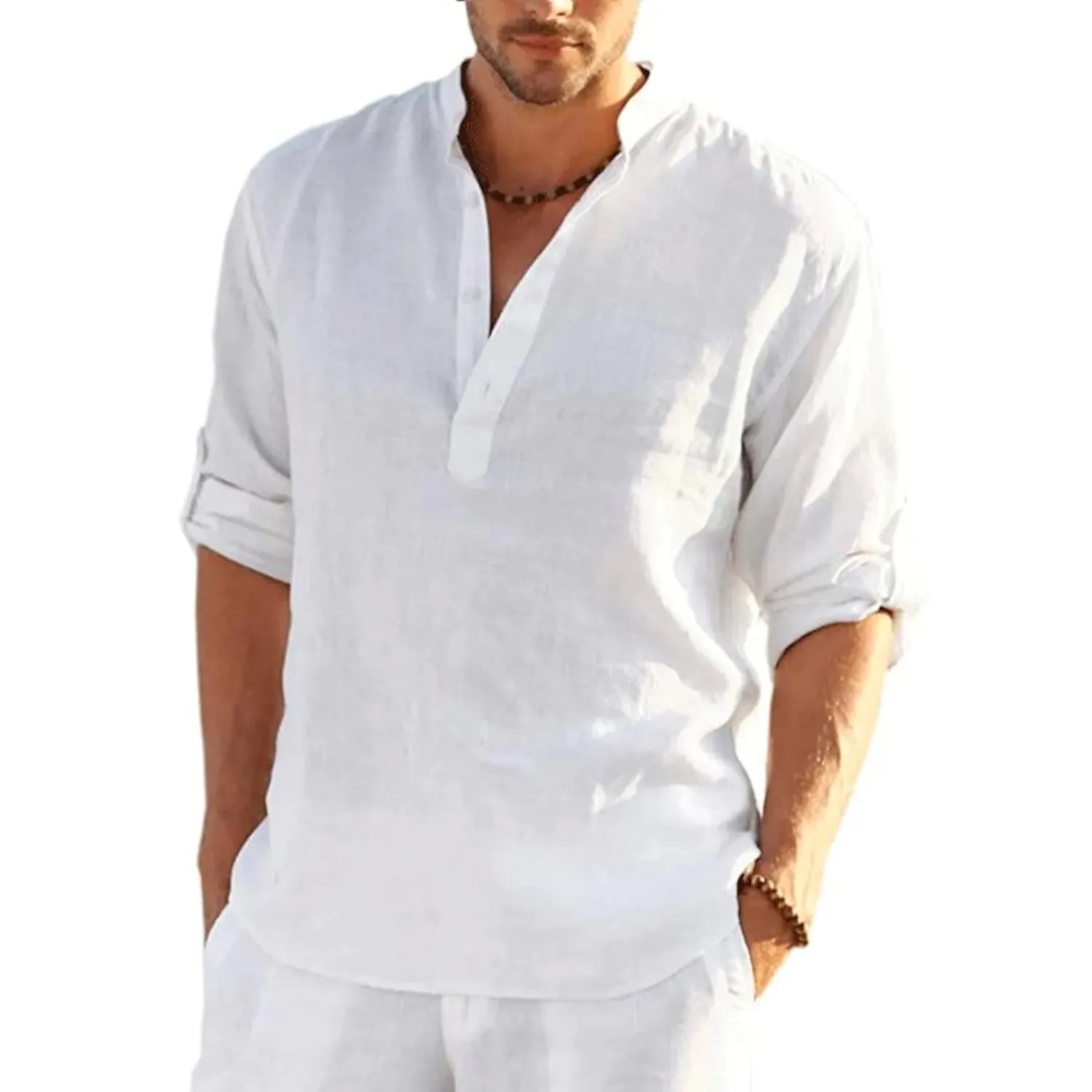 Men's Breathable Quick Dry Button Down Shirt T-Shirt Top