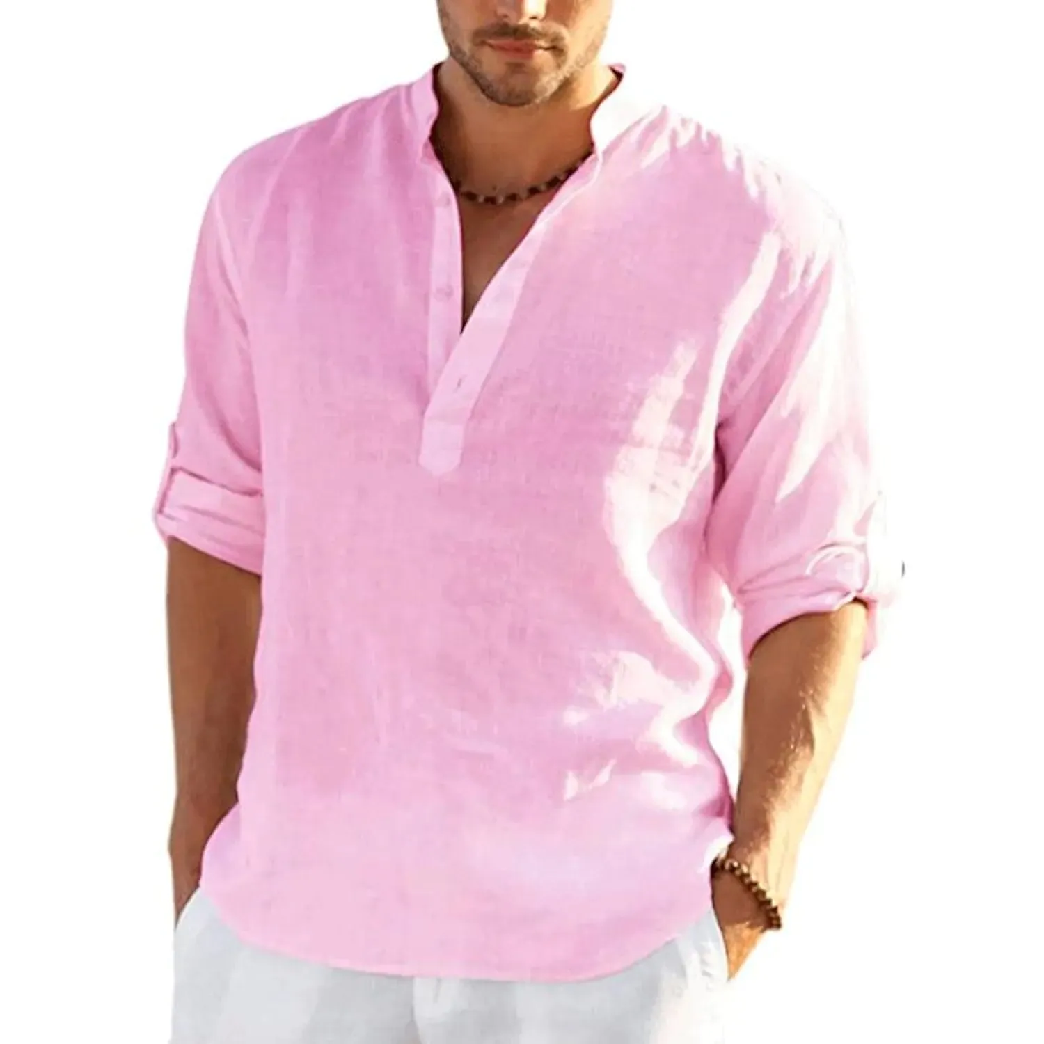Men's Breathable Quick Dry Button Down Shirt T-Shirt Top